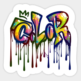 Color Graffiti Sticker